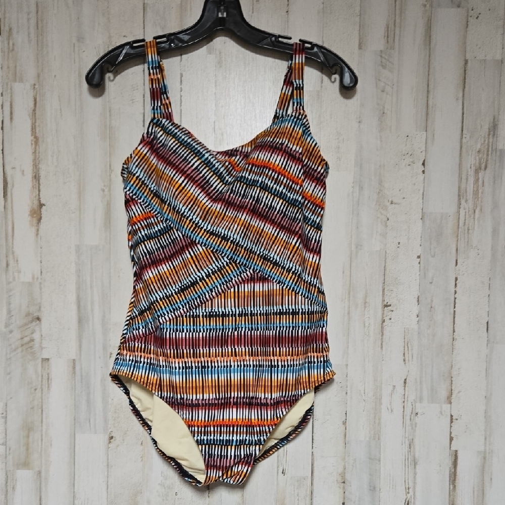 Multicolor Striped Swimsuit